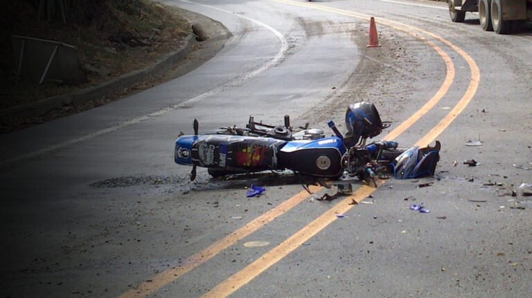 Accident de moto à Lyon